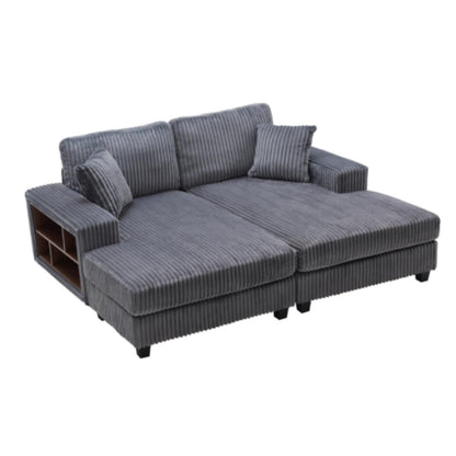 Convertible Sectional Sofa, Sleeper Oversized Living Room Lounge Home Essentials