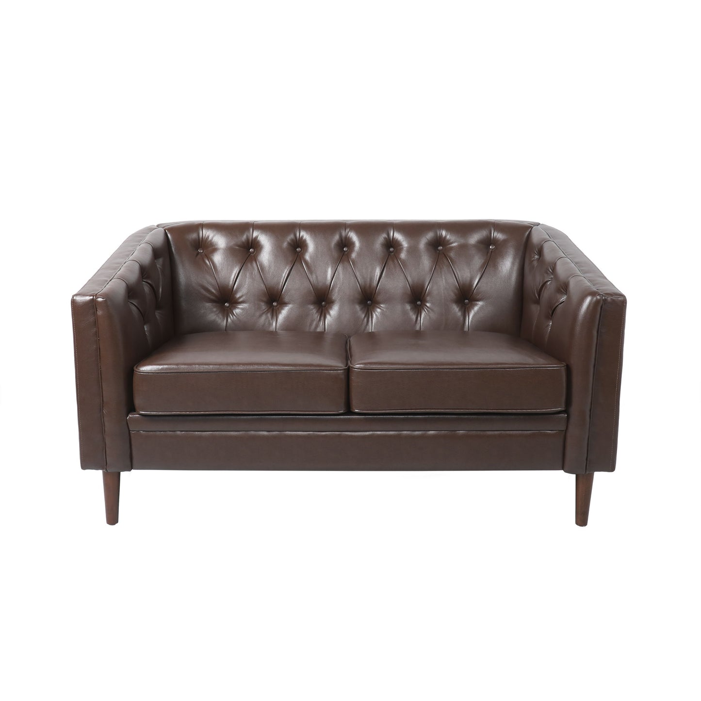 Sophisticated Loveseat With Diamond Stitched Detailing Noble House