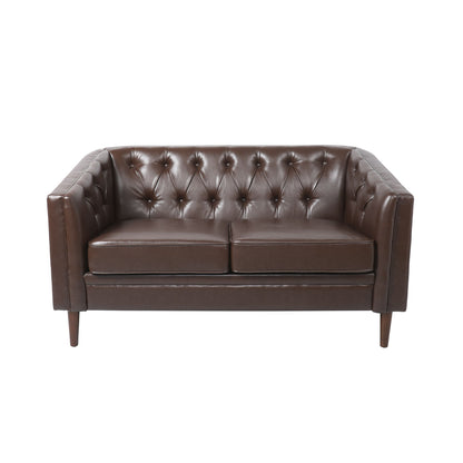 Sophisticated Loveseat With Diamond Stitched Detailing Noble House