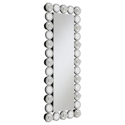 Aghes - Wall Mirror With Lighting - Silver