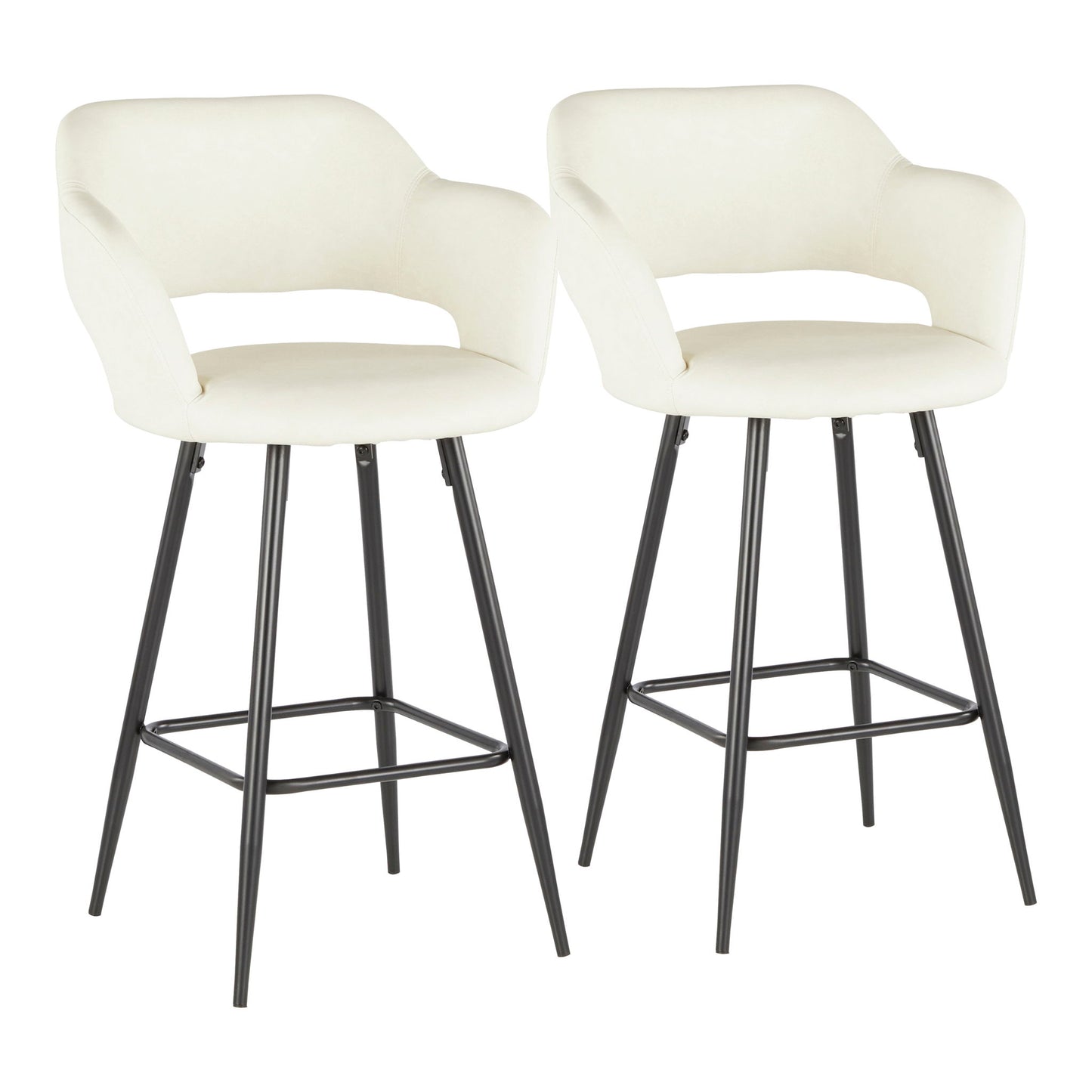 Margarite - Contemporary Counter Stool (Set of 2) Lumi Source
