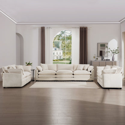 Elegant Oversized Sectional Sofa Set With Deep Seats And Flexible Layout Home Essentials