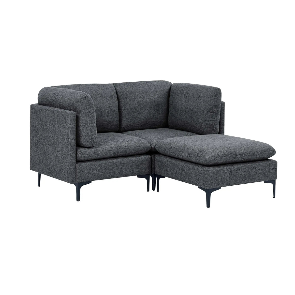 Upholstered Modular Sectional & Tall Legs Home Essentials