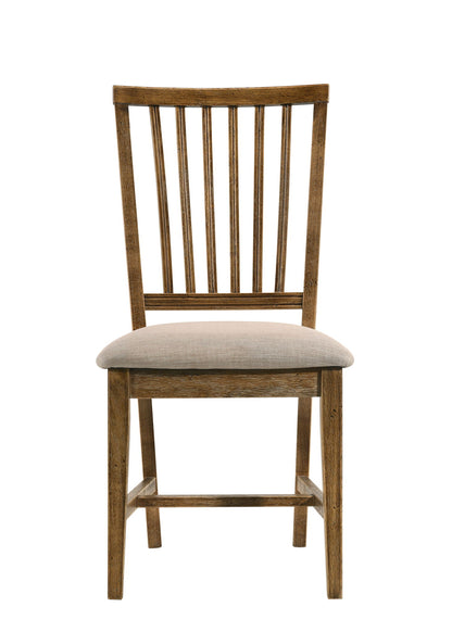 Wallace II - Side Chair (Set of 2) - Oak / Tan Acme