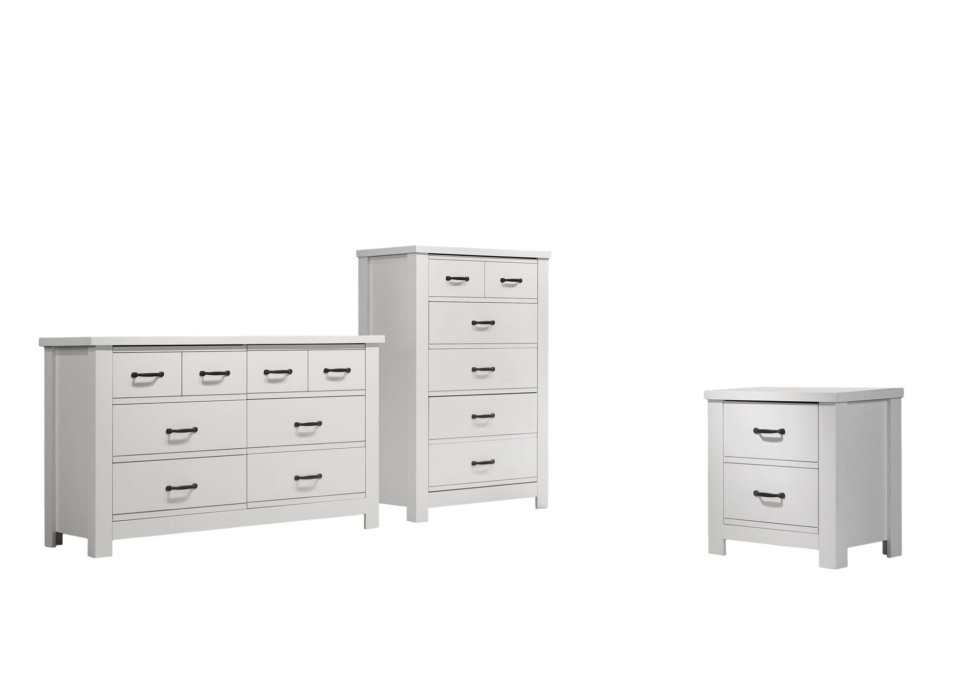 Cassini - 3 Piece Bedroom Set - White Lilola Home