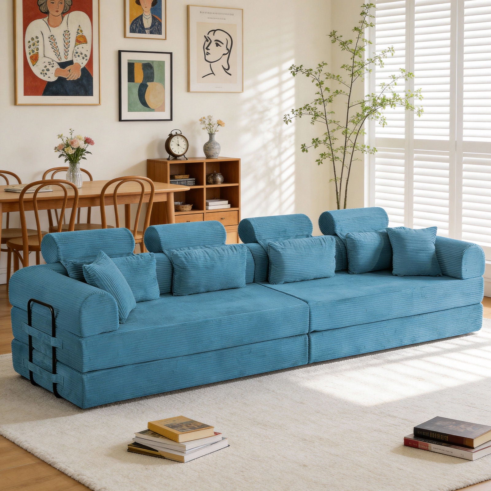 Modern L-Shape Modular Sectional Sofa, Compressed Design Home Essentials