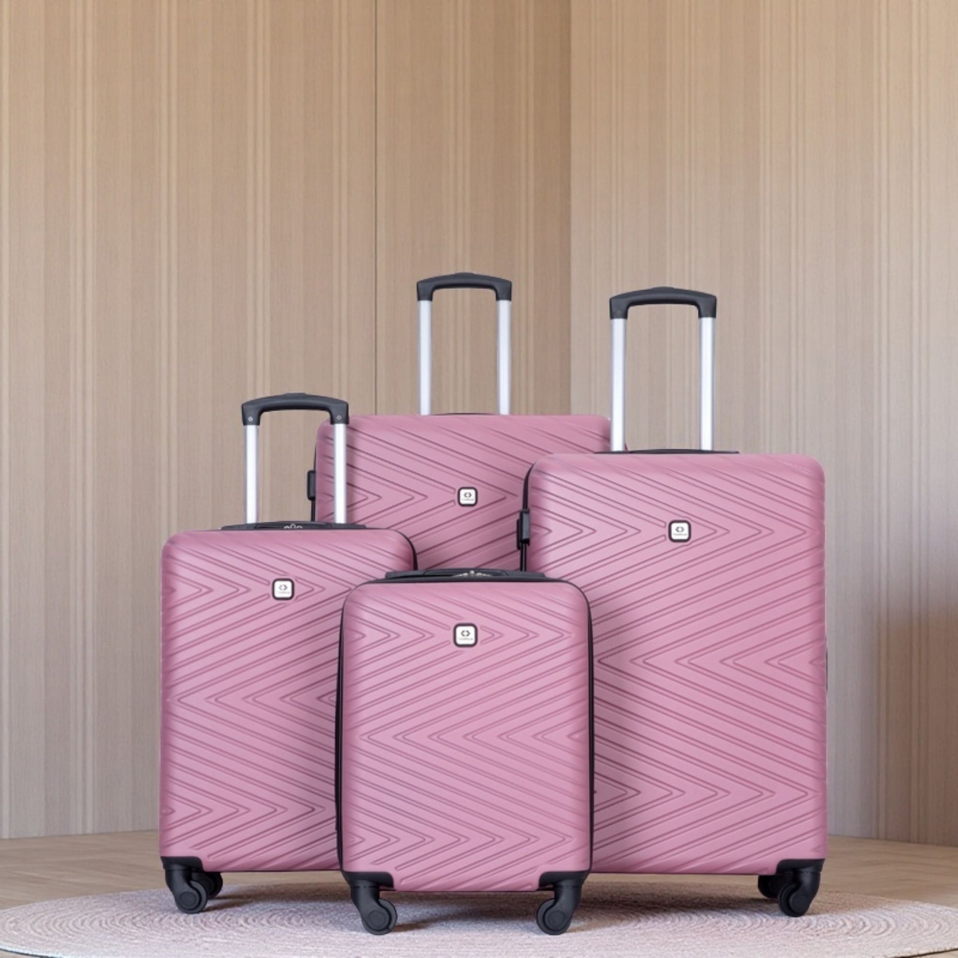 Luggage 4 Piece Lightweight Suitcase With Rotating Wheels With Tsa Lock, Daily Nest