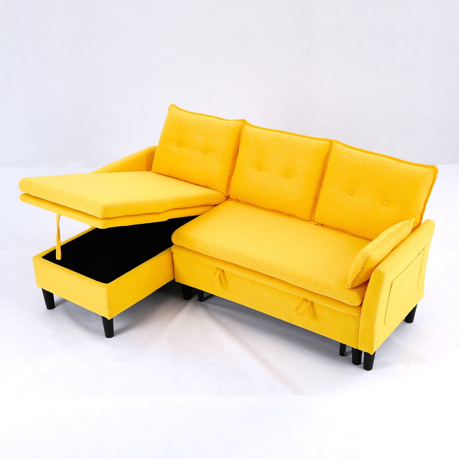L-Shaped Reversible Chaise Sectional Sofa With Storage Home Essentials