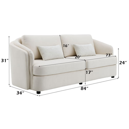 Mariko - 3 Piece Living Room Set Sofa Loveseat Chair - Beige Acme
