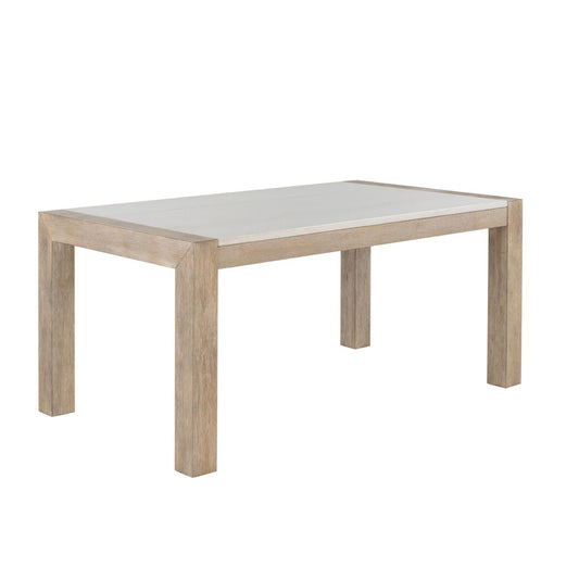 Vanilla - Real Marble Dining Table - Beige / Light Natural Global Furniture USA