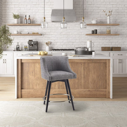 Mateo - Swivel Counter Stool - Gray JLA