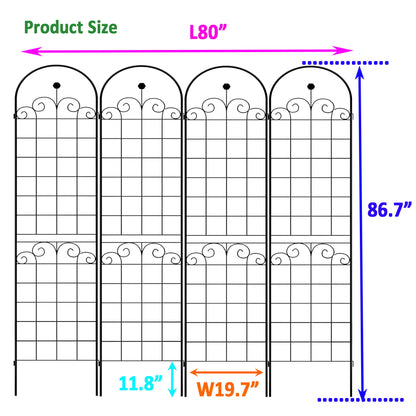 Metal Garden Trellis For Climbing Plants Outdoor Rustproof Plant Support Rose Trellis Netting Trellis Daily Nest