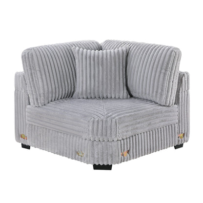 Corner Wedge Chair With Pillow, Living Room Furniture Home Essentials