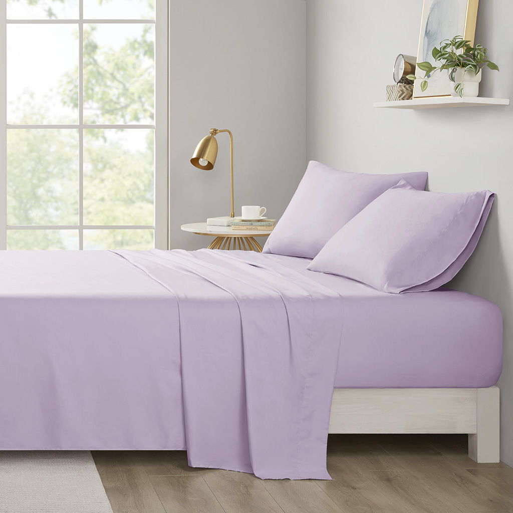 Microfiber - All Season Soft Touch Twin Long Sheet Set - Lavender