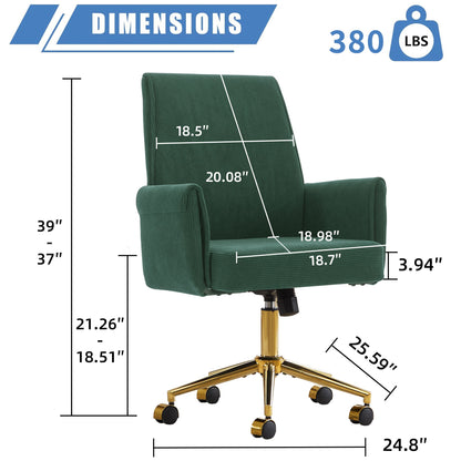 Ergonomic Mid Back Office Chair Home Essentials