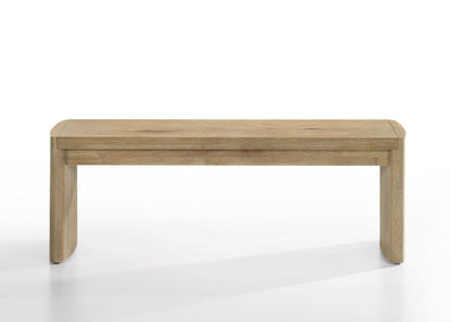 Magnus - Wide Dining Bench - Wooden Oak Lilola Home