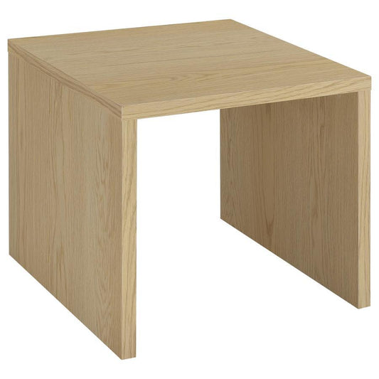 Canoga - Engineered Wood Accent Side End Table - Light Oak Coaster Fine Furniture