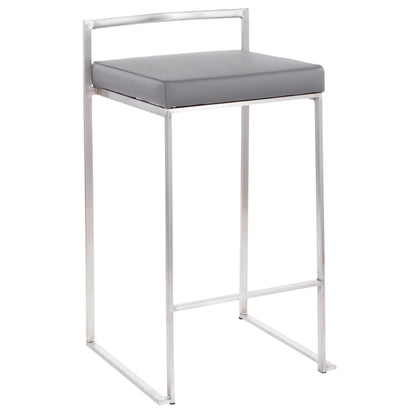 Fuji - Contemporary Elegant Stackable Counter Stool Set Lumi Source