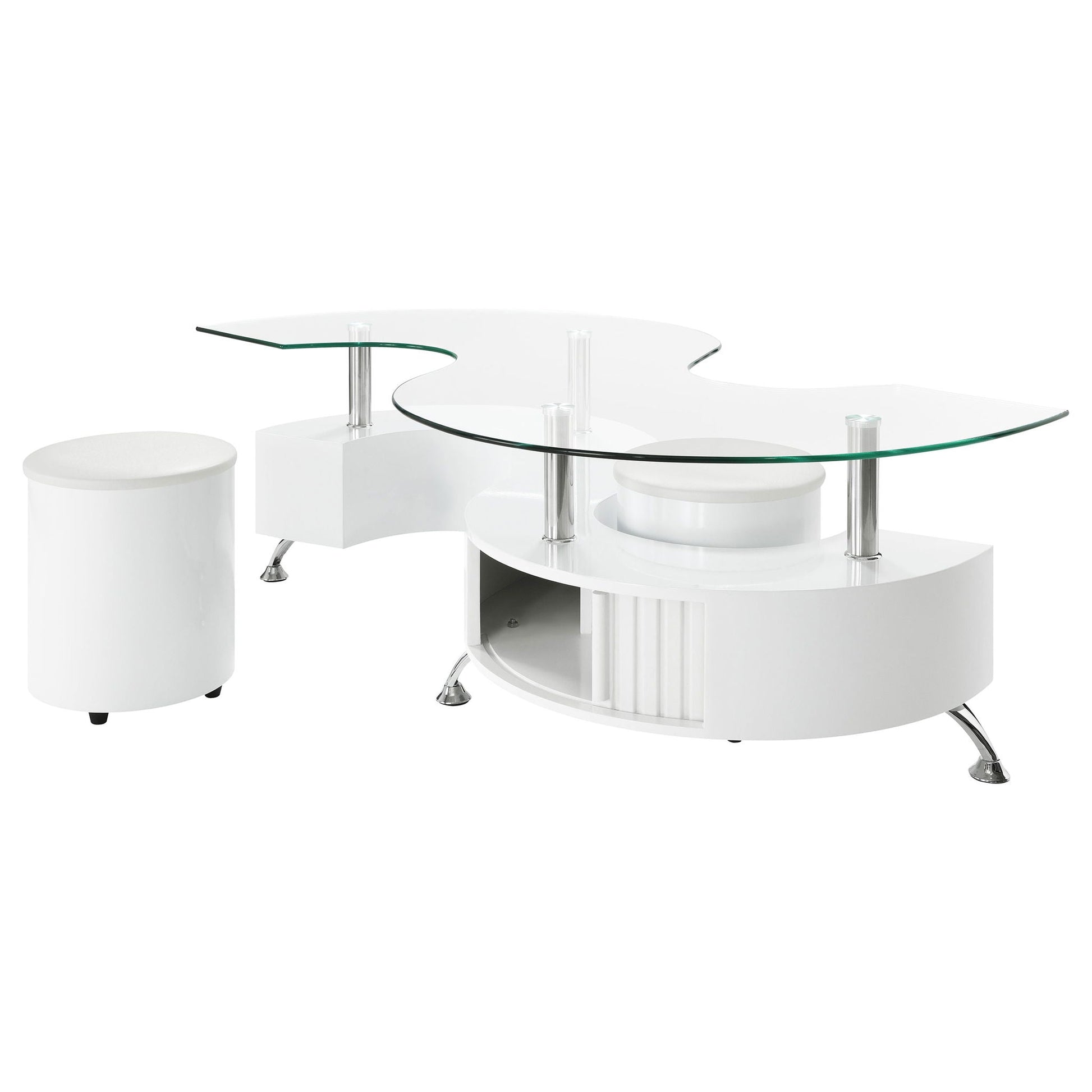 Marley - 3 Piece Coffee Table And Stools Set Furniture Max