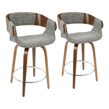 Elisa - Mid Century Modern Counter Stool (Set of 2) Lumi Source