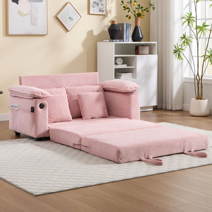 Upholstered Futon Convertible Floor Sofa Bed Home Essentials