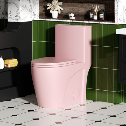 1 Piece Toilet With Tornado Flush, Dual Flush, And ADA Height Comfort Chair Daily Nest