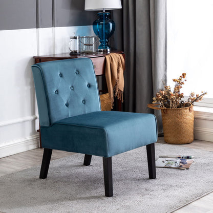 Reese - Living Room Armless Button Tufted Pattern Accent Chair (Set of 2) US Pride