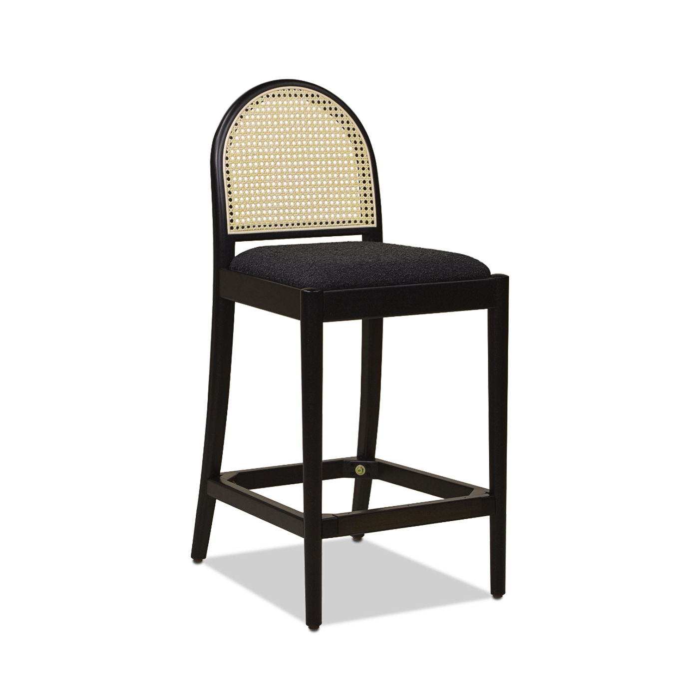 Panama - Curved Back Cane Counter Stool (Set of 2) Jennifer Taylor Home