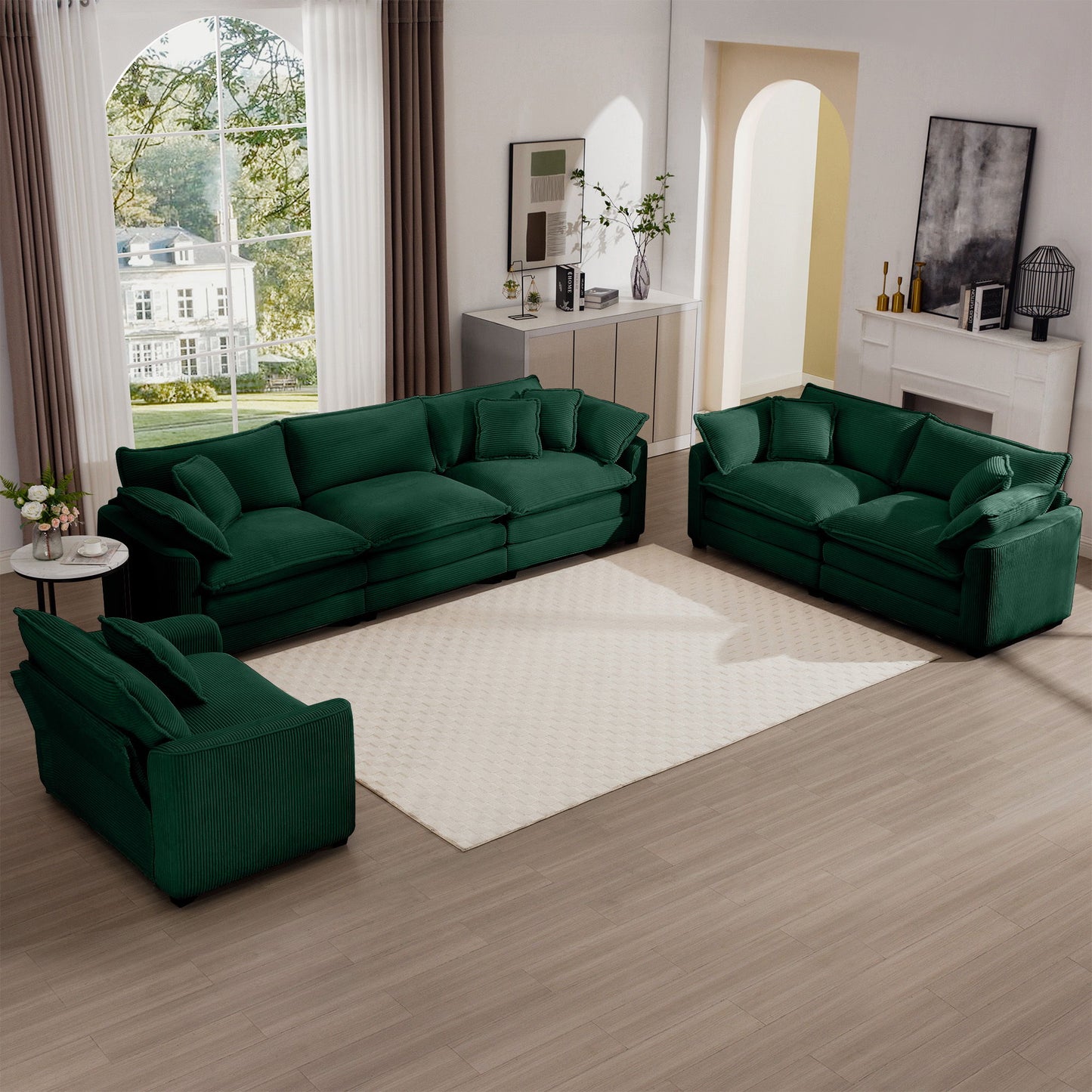 Elegant Oversized Sectional Sofa Set With Deep Seats And Flexible Layout Home Essentials