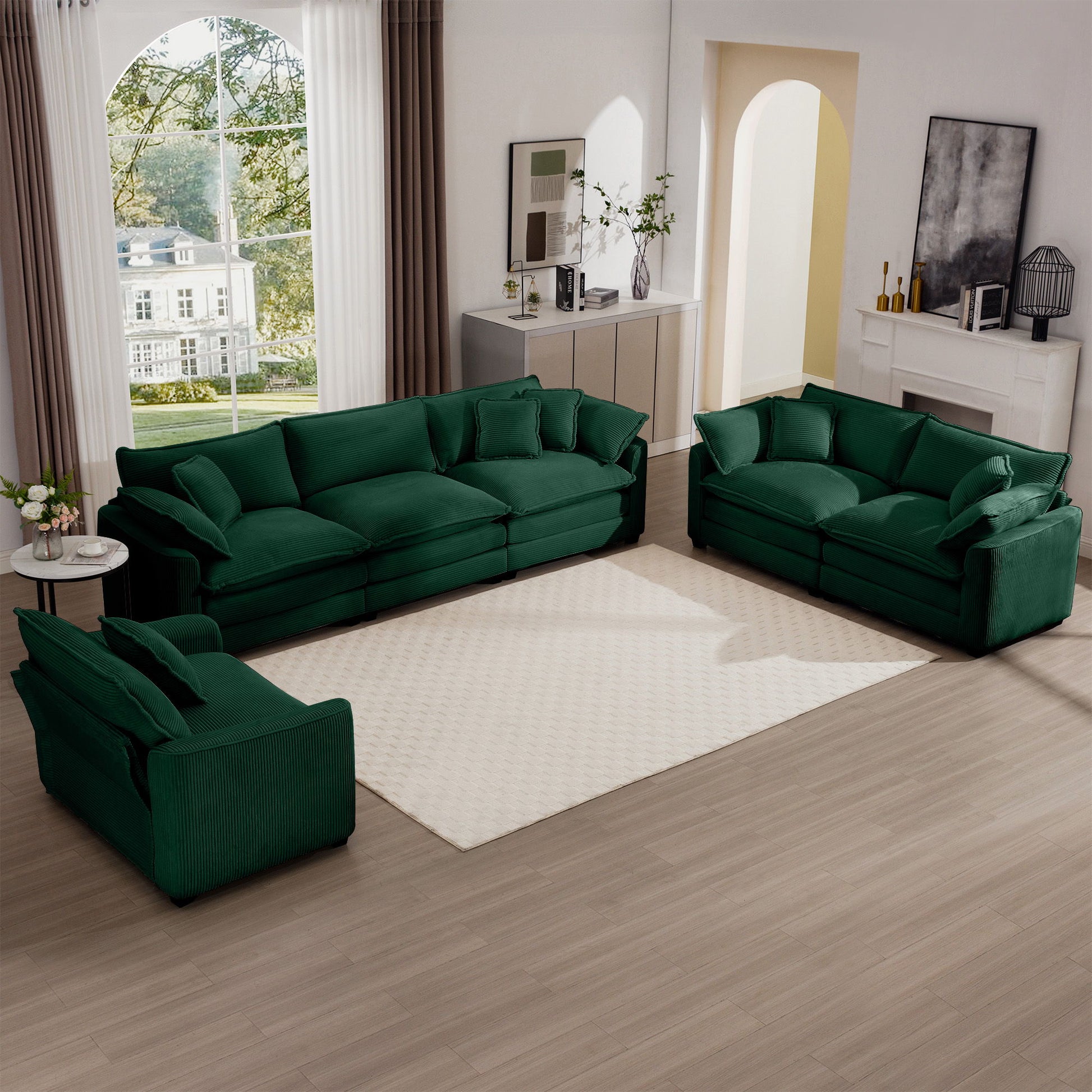 Elegant Oversized Sectional Sofa Set With Deep Seats And Flexible Layout Home Essentials
