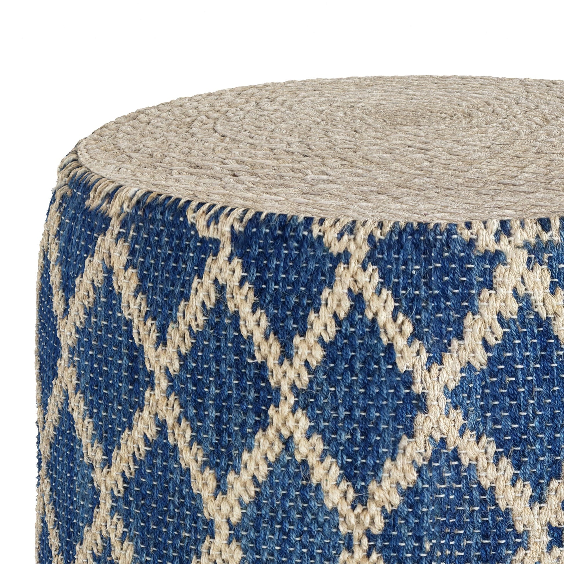 Edgeley - Handcrafted Round Pouf Simpli-Home