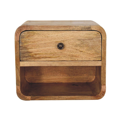 Mini Floating Open Bedside - Oak Artisan Furniture