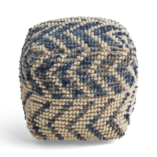 Alina - Wool And Cotton Pouf - Natural Home Essentials
