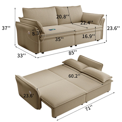 2 In 1 Convertible Sofa Bed, Multi Functional Living Room Furniture Home Essentials