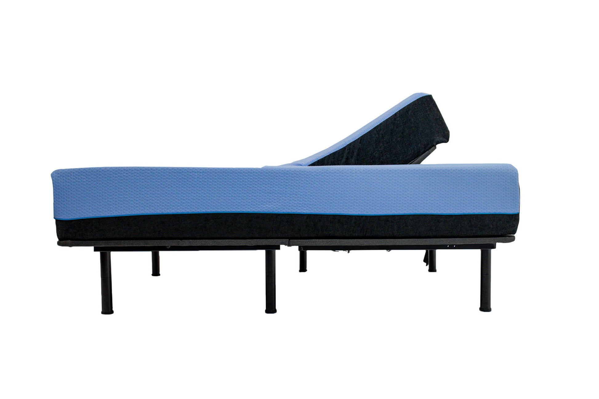 Refresh - 12" King Size Flex Head Latex Foam Hybrid Mattress And Adjustable Base Bundle - Blue Remedy Sleep