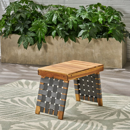 Outdoor Wooden Foldable Side Table - Teak Noble House