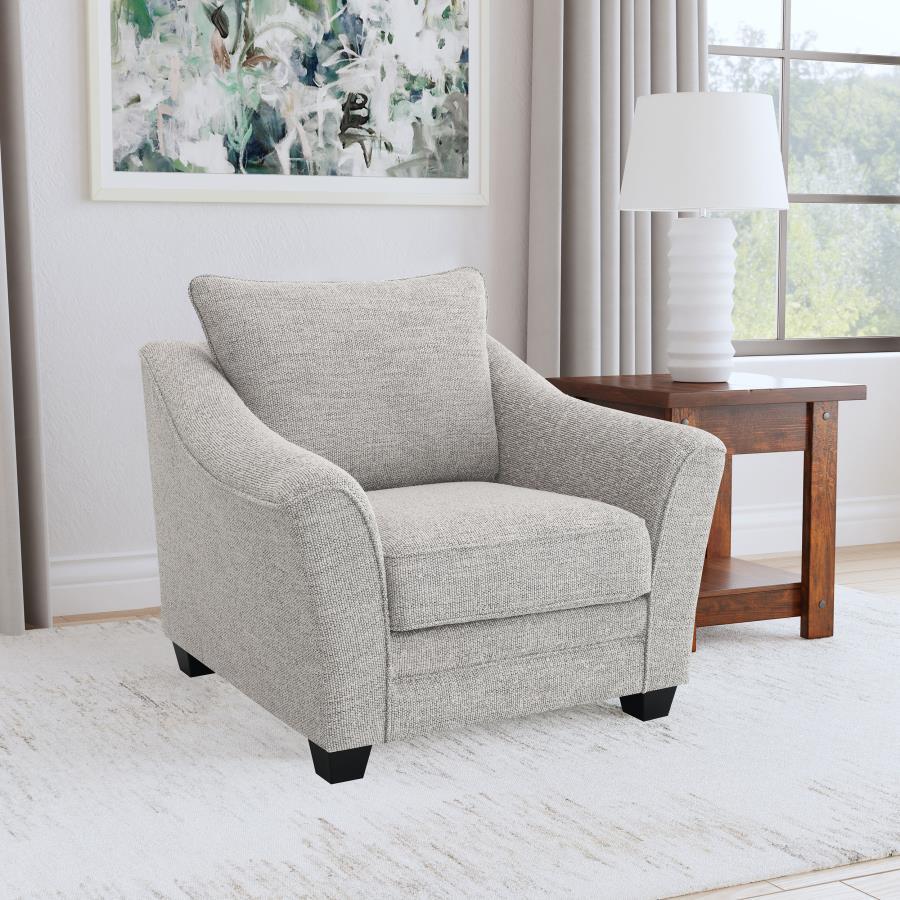 Tomkins - Boucle Upholstered Chair - Light Gray Coaster Fine Furniture