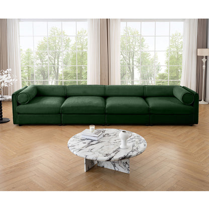 Stylish Chenille Sofa With Storage Seat And Cylindrical Backrest Home Essentials