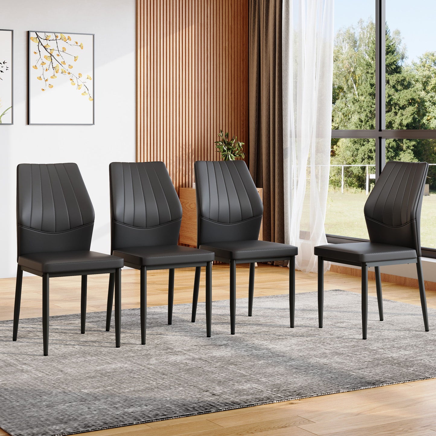 Dining Chairs With Shell Pattern, Comfort And Style Home Essentials
