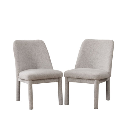 Wide Minimalist Dining Chair (Set of 2) Home Essentials
