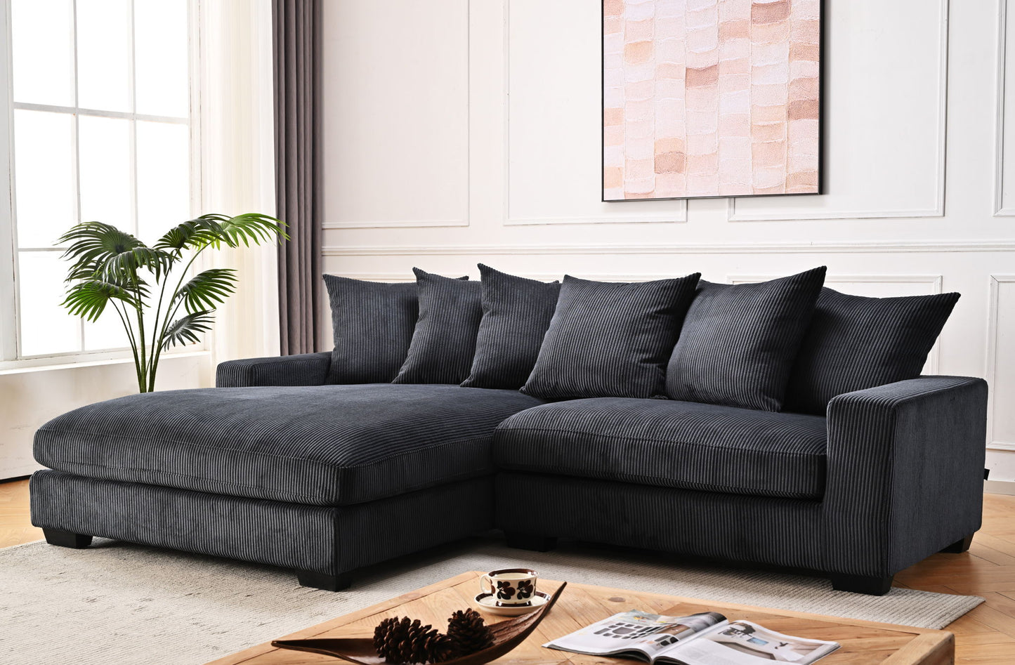 Luxe - Oversized 2 Piece Sectional Couches For Living Room, L Shaped Sofa With Chaise US Pride