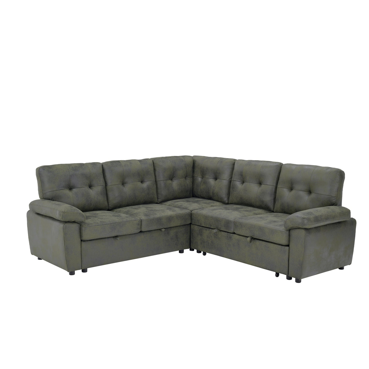 Convertible Sectional Sofa Bed & Pull Out Sleeper And Storage Home Essentials