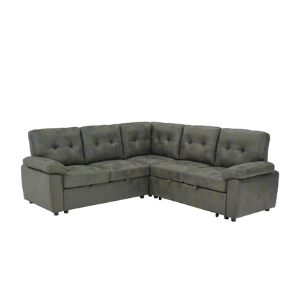 Convertible Sectional Sofa Bed & Pull Out Sleeper And Storage Home Essentials