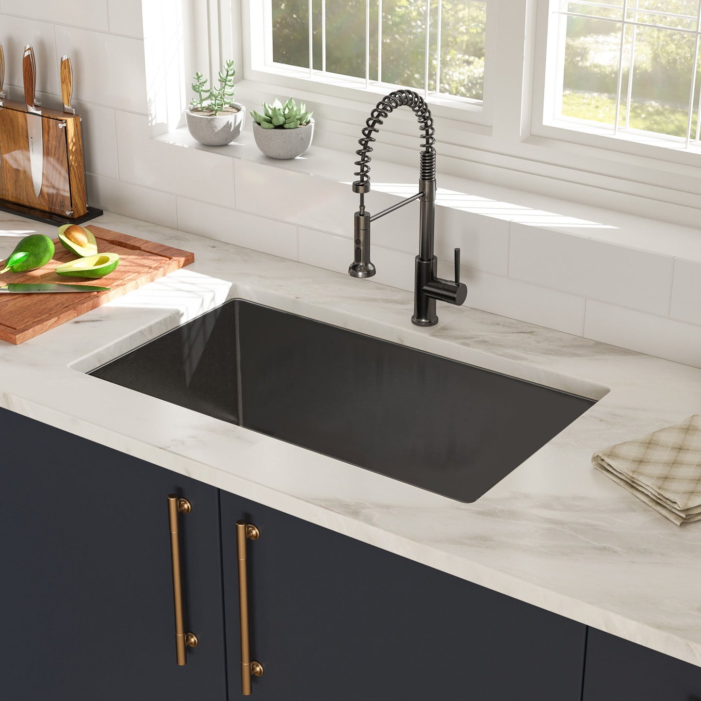 Undermount Kitchen Sink 16 Gauge Single Bowl Stainless Steel Daily Nest