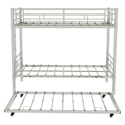 Bunk Bed For Kids, Convertible Frame With Ladders & Guardrail Home Essentials