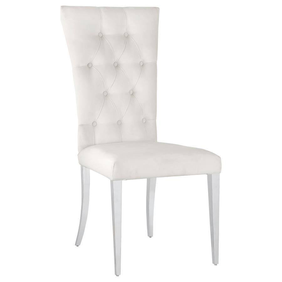 Kerwin - Velvet Upholstered Dining Side Chair (Set of 2) CoasterElevations
