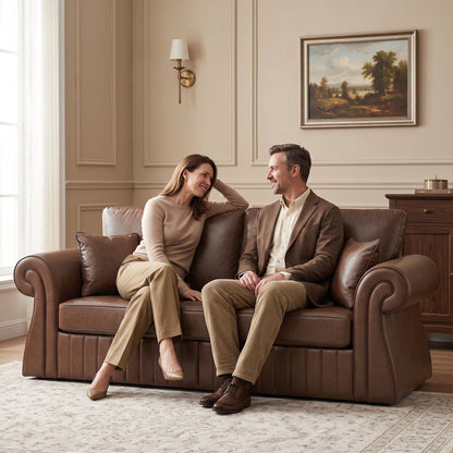 3 Seater Sofa With Pocket Coils And Foam Cushion, Removable Seat Home Essentials