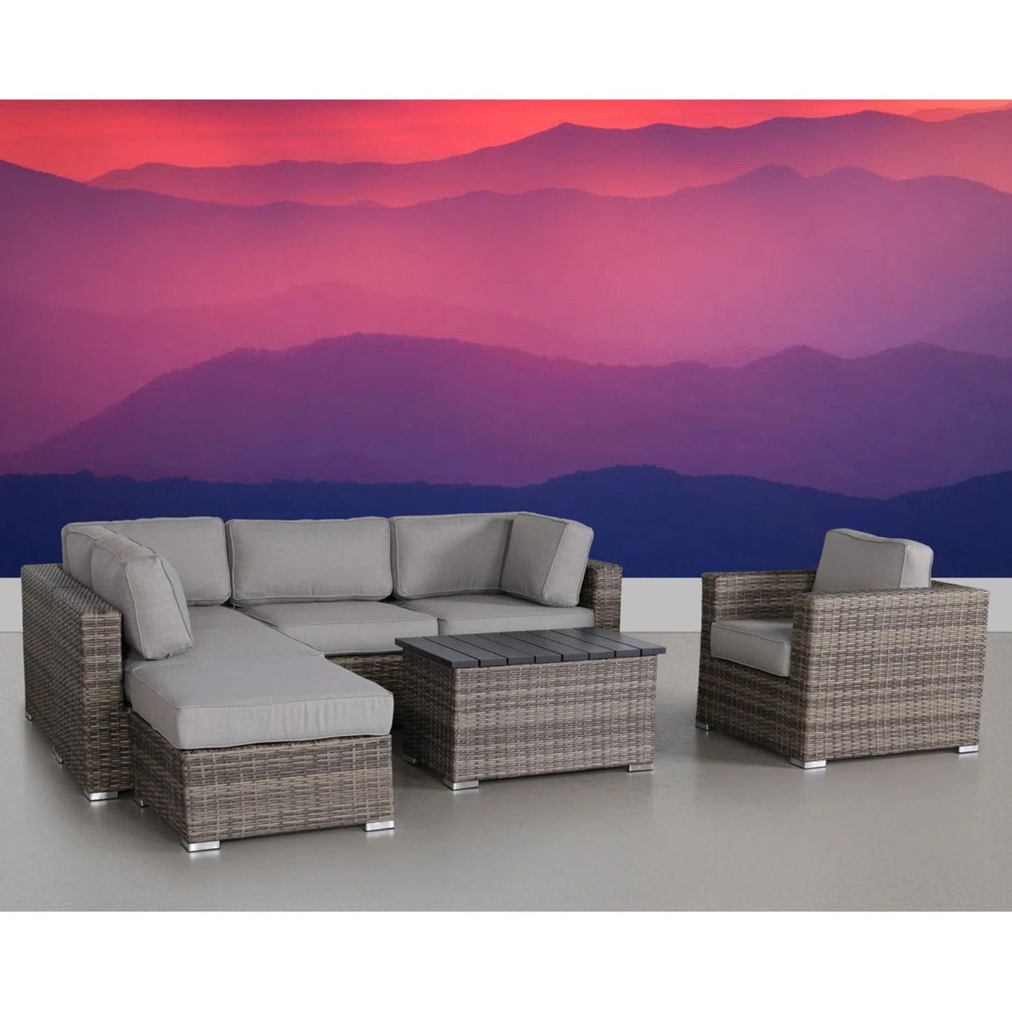 Sectional, Stylish Entertainment, Outdoor Living LSI Patio Furniture