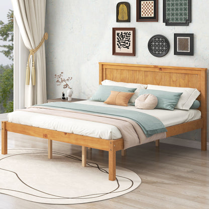 Platform Bed Frame With Headboard Hearth and Haven