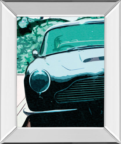 Aston Classic By Malcolm Sanders - Mirror Framed Print Wall Art - Green